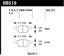 Hawk HPS 08-09 Mazda 3 / Ford/ Volvo HPS Street Front Brake Pads dimensions and specifications diagram