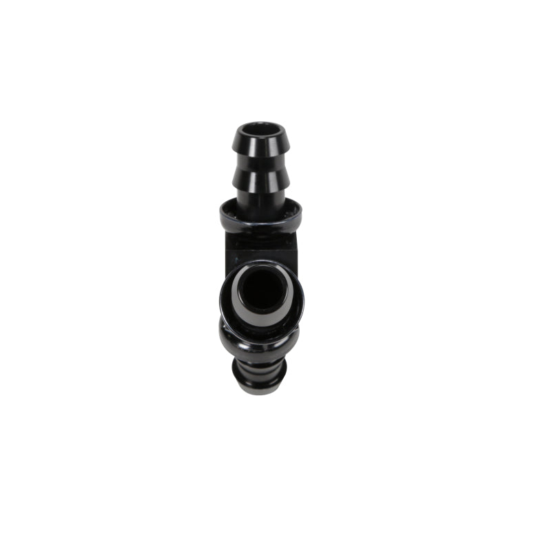 Fleece Performance 1/2in Black Anodized Aluminum Y Barbed Fitting (For -8 Pushlock Hose) Secondary image