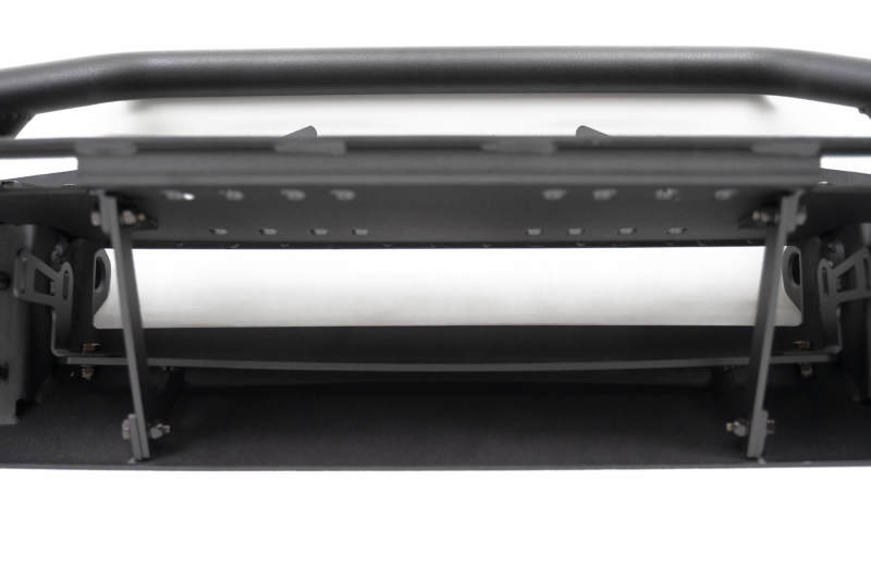 DV8 Offroad 07-23 Jeep Wrangler JK/JL & Gladiator JT FS-1 Series Stubby Front Bumper winch tray