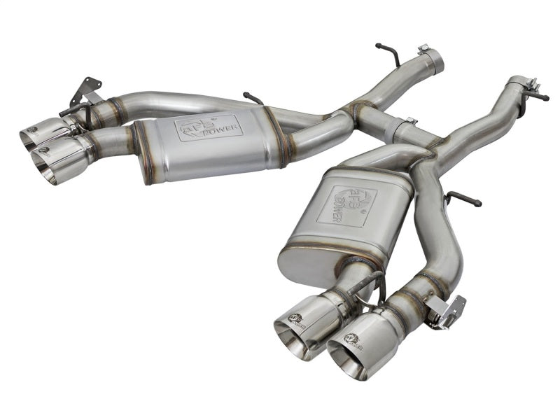 aFe MACHForce XP 3in 304 SS Axle-Back Dual Exhaust (NPP) w/ Polished Tips 16-17 Camaro SS V8-6.2L Secondary image