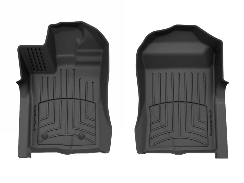 WeatherTech 2024 Ford Ranger Front FloorLiner HP - Black, high-performance truck accessories.