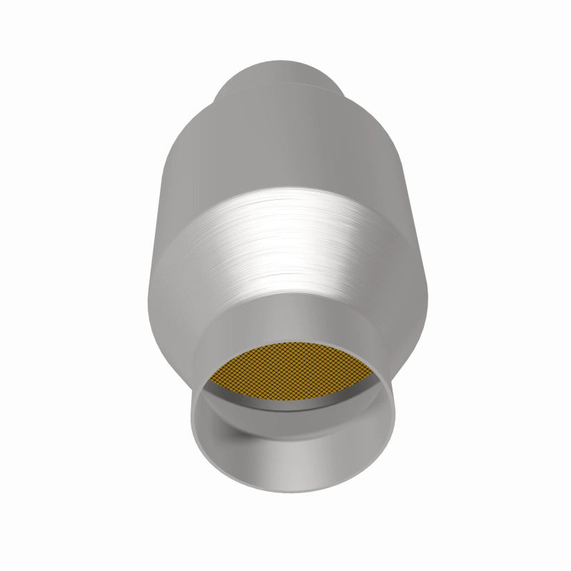 MagnaFlow Conv Univ 2.5in Inlet/Outlet Center/Center Round for offroad parts