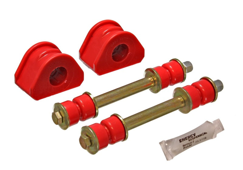 Energy Suspension 97-03 Ford F150 4wd/F250 Light Duty 4WD Red 27mm Front Sway Bar Bushing Set with end links