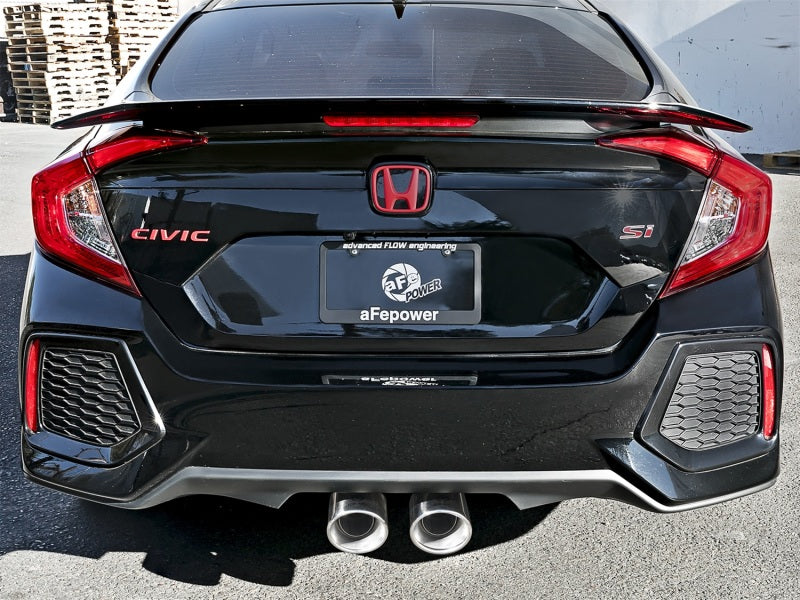 aFe Takeda 3in 304 SS Cat-Back Exhaust System w/ Polished Tips 2017 Honda Civic Si I4 1.5L (t) Secondary image