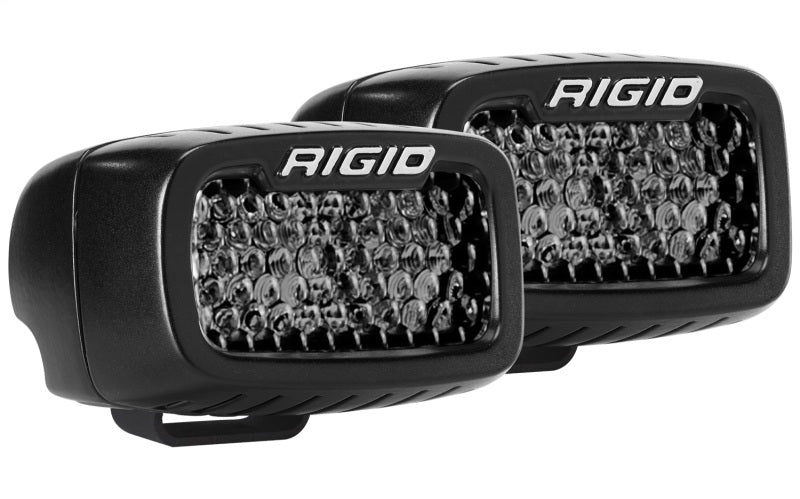 Rigid Industries SR-M Series PRO Midnight Edition - Spot - Diffused - Pair for offroad lighting and electrical.