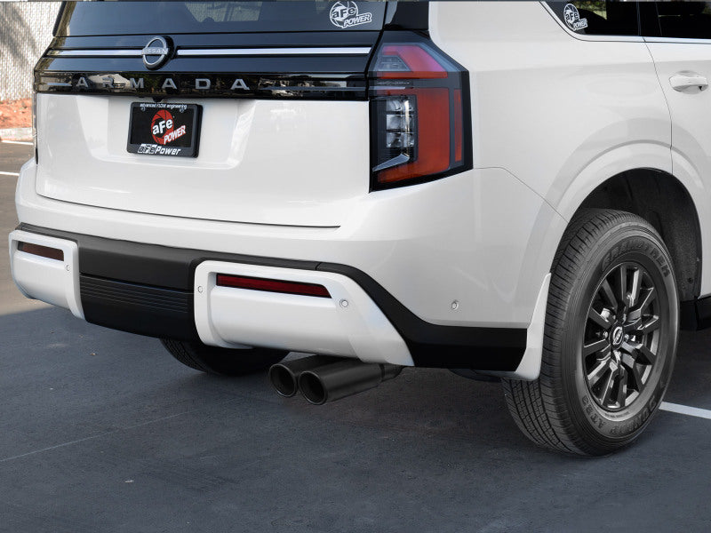 aFe Vulcan Series 3in Stainless Steel Cat-Back Exhaust w/ Black Tip Nissan Armada 25-26 V6-3.5L (tt) Secondary image