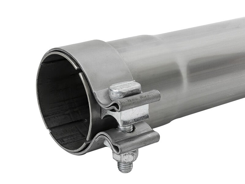 aFe MACH Force-Xp Resonator Delete Pipe 3 IN Inlet/Outlet x 3 IN Dia. x 19 IN Overall L w/ Clamps Secondary image