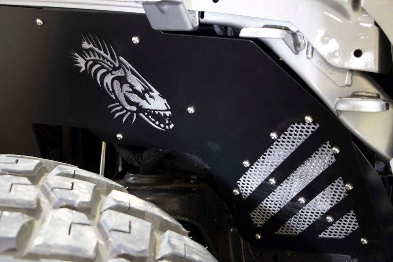 Fishbone Offroad 2018+ Jeep Wrangler/Gladiator - Black Powdercoat Front Inner Fenders Secondary image