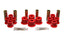 Energy Suspension 8/81-96 Ford F100/F150 2WD Red Rear Leaf Spring Bushing Set for performance upgrades