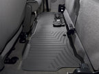 WeatherTech 99-10 Ford F250 Super Duty Super Cab Rear FloorLiner - Black installed in vehicle interior