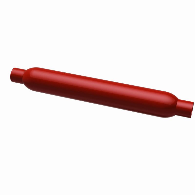 MagnaFlow Muffler Red Pack Series Glasspack 3.5in Rd 22in Body Length 2in/2in Inlet/Outlet for offroad performance upgrades.