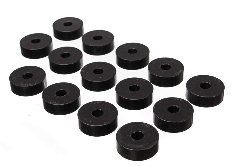 Energy Suspension 55-73 Jeep CJ5/CJ7/CJ8 Scrambler Black Body (Cab) Mount Set for offroad performance.