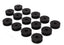 Energy Suspension 55-73 Jeep CJ5/CJ7/CJ8 Scrambler Black Body (Cab) Mount Set for offroad performance.