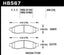 Hawk 04-06 Infiniti QX56 / 05-06 Armada / 04 Pathfinder / 04-07 Titan LTS Street Front Brake Pads specifications diagram