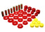 Energy Suspension 03-09 Ram 1500 Pickup 4WD Control Arm Bushing Set - Red parts for offroad performance upgrades.