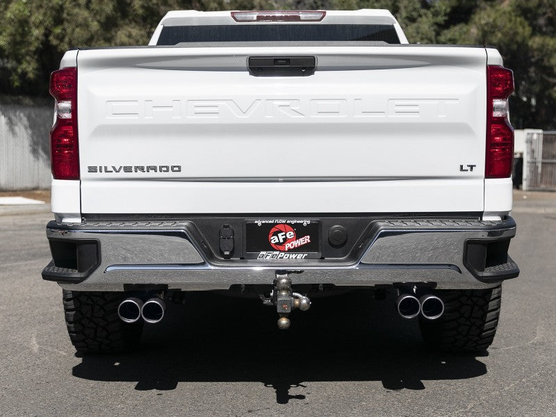 aFe Gemini XV 3in 304 SS Cat-Back Exhaust w/ Cutout 19-21 GM Silverado/Sierra 1500 V8- w/ Black Tips Secondary image