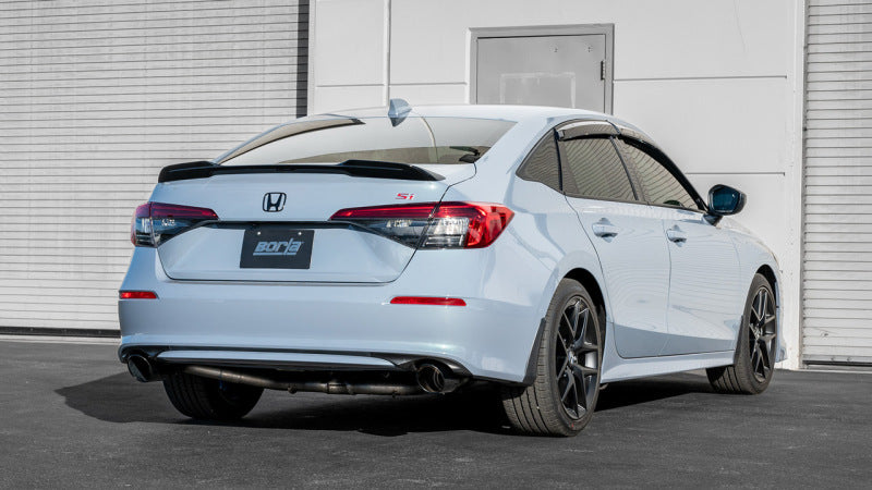 Borla 2023 Integra/22-23 Civic Si 1.5L 4 CYL. MT FWD 4DR 2.50in S-Type Catback Exhaust Black Chrome rear view