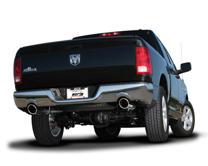 Borla 09-14 Dodge Ram 1500 5.7L V8 2/4WD Crew/Extended Cab SS Catback Exhaust on a black truck