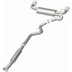 MagnaFlow 13 Scion FR-S / 13 Subaru BRZ Dual Split Rear Exit Stainless Cat Back Performance Exhaust system image.