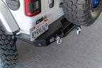 DV8 Offroad 2018 Jeep Wrangler JL MTO Series Rear Bumper w/ Optional Tire Carrier and offroad tires