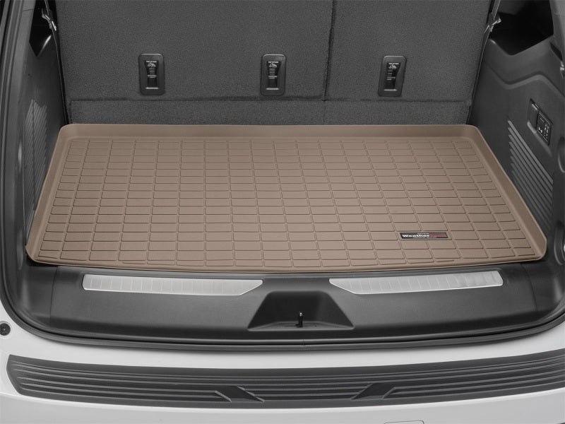 WeatherTech 21+ Chevrolet Suburban Cargo Liners - Tan Secondary image