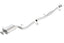 Borla 02-07 WRX Twin Tip Hush Catback Exhaust for offroad performance upgrades