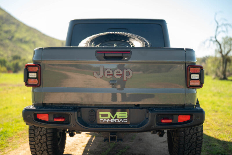 DV8 Offroad 2020+ Jeep Gladiator JT Adjustable In-Bed Tire Carrier Secondary image