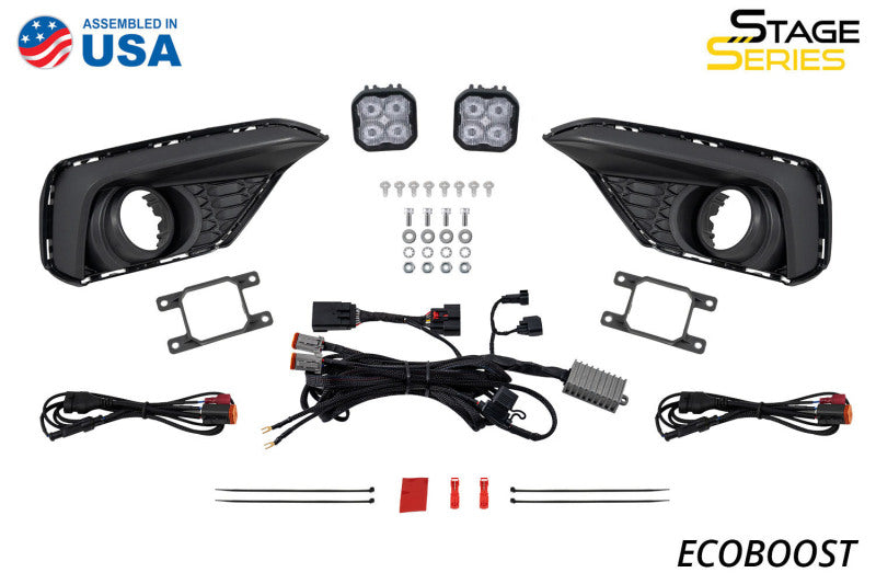 Diode Dynamics 2028 Ford Mustang EcoBoost SS3 Add-On Fog Lamp Kit Yellow Pro Secondary image