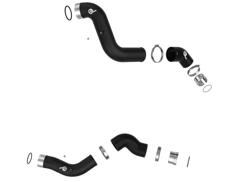 aFe 23-25 GM Colorado/Canyon L4-2.7L BladeRunner Aluminum Hot and Cold Charge Pipe Kit - Black Secondary image