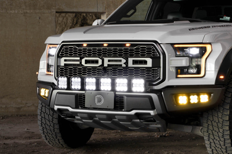Diode Dynamics 17-20 Ford Raptor SS5 Grille CrossLink Lightbar Kit - Pro White Combo Secondary image