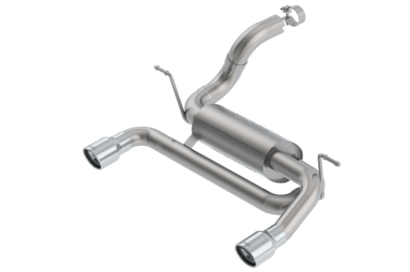 Borla 18-19 Jeep Wrangler JL/JLU 2.0L 4Cyl 2DR/4DR Axle Back Exhaust ATAK w/ 3.5in Tips - Performance offroad parts. Main image