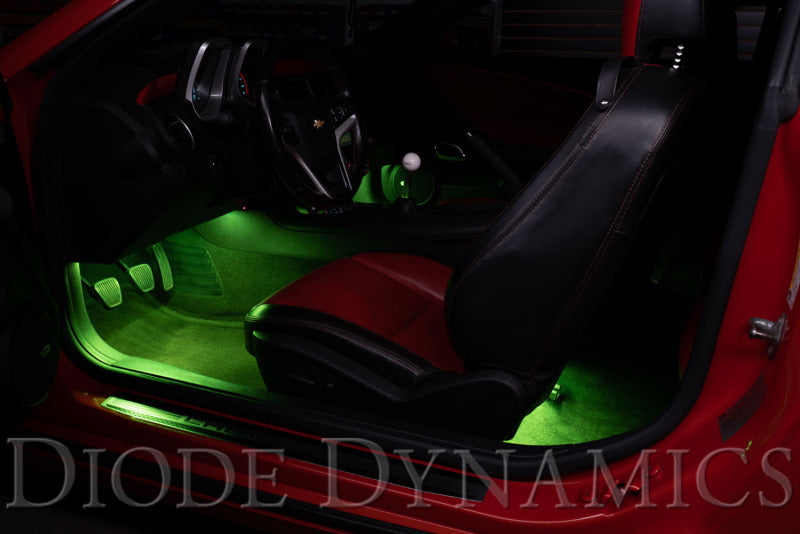 Diode Dynamics RGBW Footwell Strip Kit 4pc Multicolor Secondary image