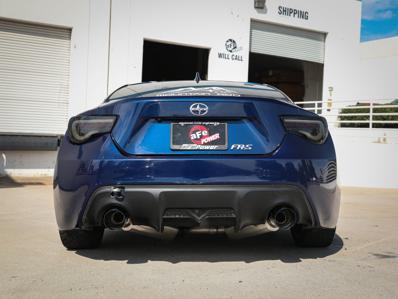 aFe Takeda Exhaust Axle-Back 13-15 Scion FRS / Subaru BRZ 304SS Blue Flame Dual Tips Exhaust Secondary image