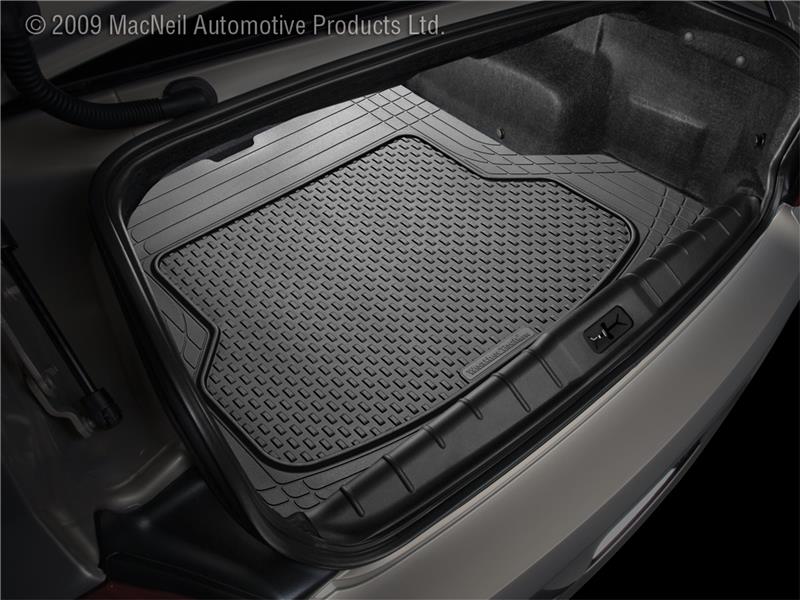 WeatherTech Universal All Vehicle Front and Rear Mat - Black in trunk