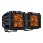 Rigid Industries D-Series Spot w/ Amber PRO Lens (Pair) for offroad lighting