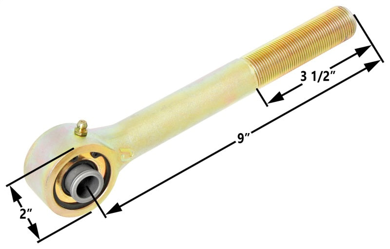 RockJock Johnny Joint Rod End 2in Narrow Forged Long Shank 1in-14 RH Threads 1.800in x .630in Ball Secondary image