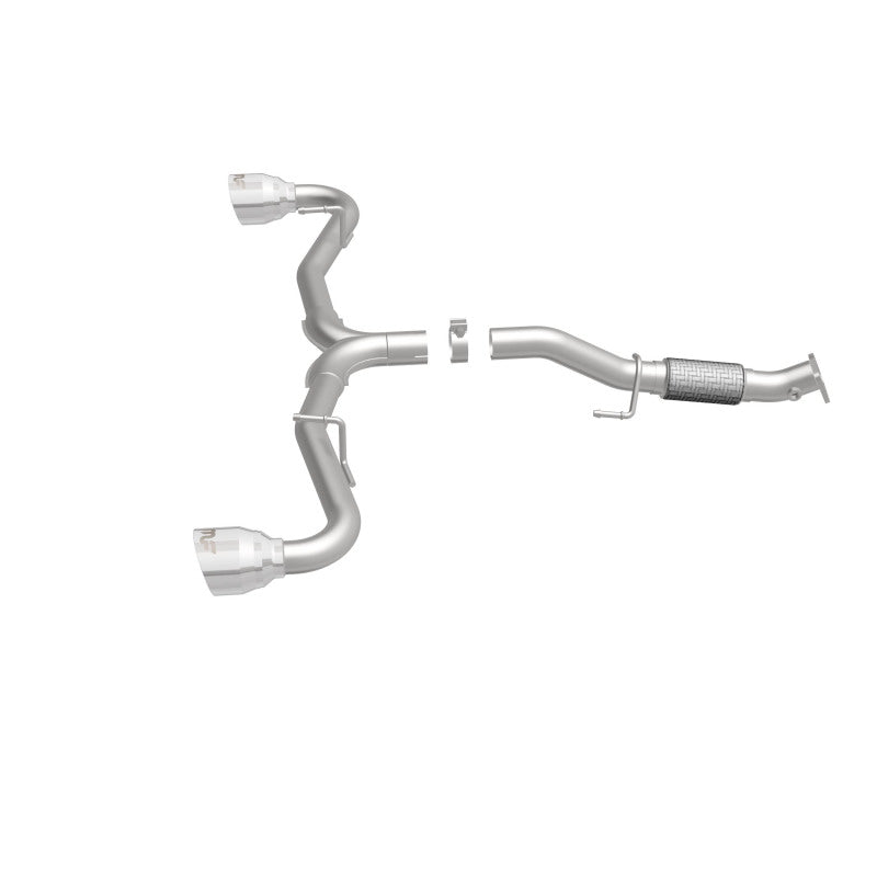 MagnaFlow Cat-Back 2015 Alfa Romeo 4C 1.7L SS 2.5in Dual Split Rear 4.in Tips exhaust system for performance upgrades.