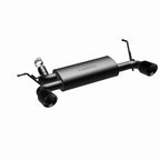 MagnaFlow 07-17 Jeep Wrangler JK 3.8/3.6L Dual Split Rear Exit Black Axle-Back Exhaust for performance upgrades