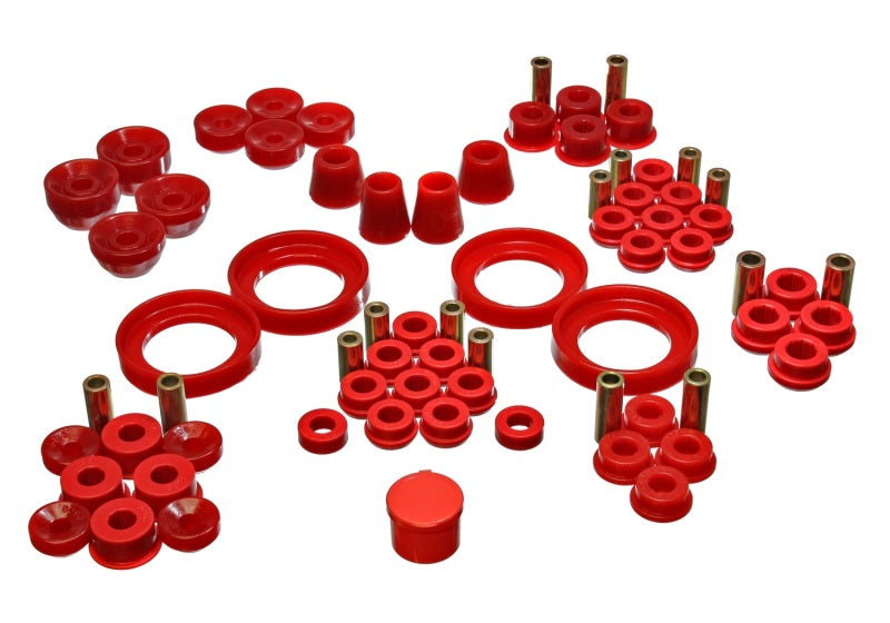 Energy Suspension 92-96 Honda Prelude Red Hyper-Flex Master Bushing Set Main image