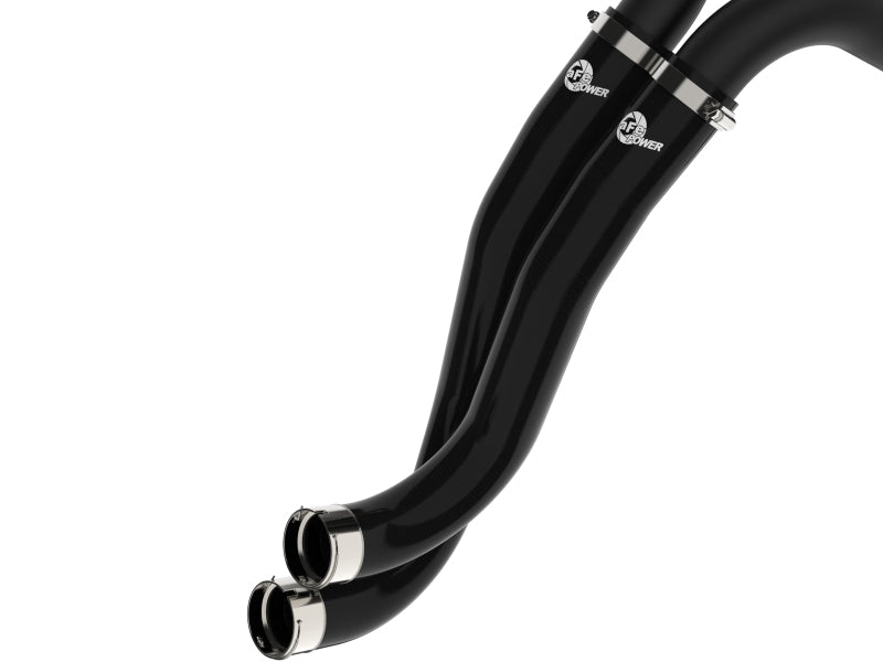 aFe 22-24 Ford Bronco Raptor BladeRunner 2-1/4in Aluminum Hot Charge Pipe Black Secondary image