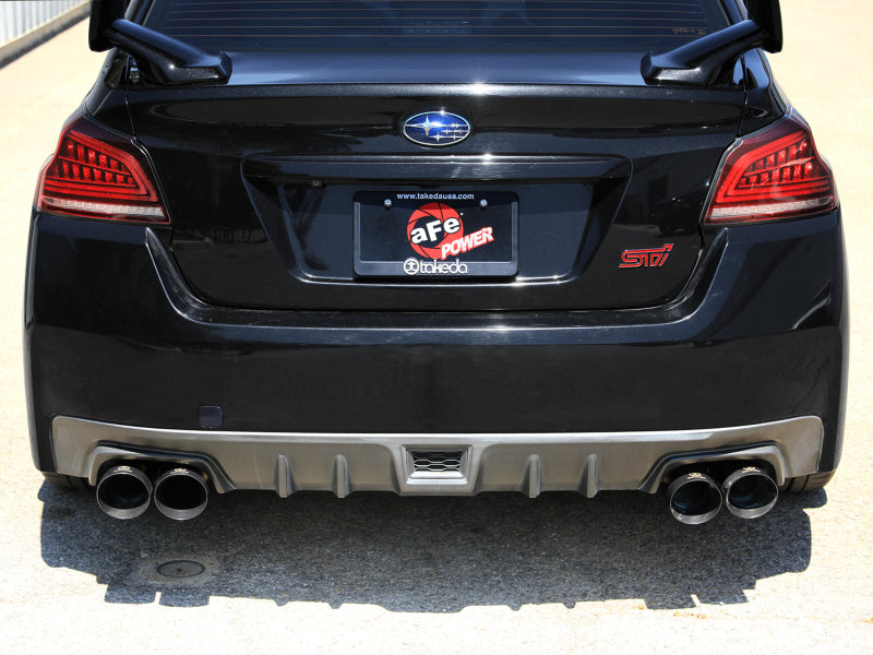 aFe Subaru WRX/STi 15-21 H4-2.0/2.5L Takeda 3in to 2-1/2in Stainless Cat-Back Exhaust w/ Black Tip Secondary image