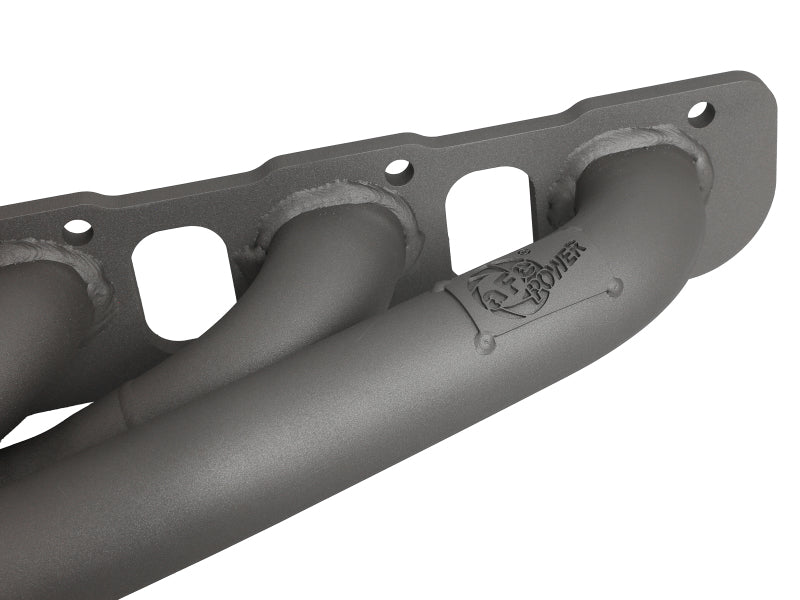aFe Twisted Steel 304SS Short Header 15-22 Dodge Challenger SC V8-6.2L / 6.4L HEMI Titanium Coating Secondary image