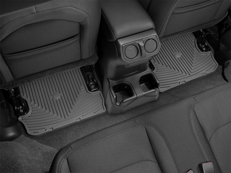 WeatherTech 2018+ Jeep Wrangler Rear Rubber Mats - Black Secondary image