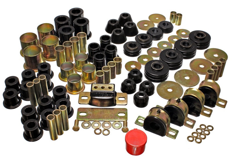 Energy Suspension 73-80 Chevrolet / GMC 2WD 1/2 Ton Pickup Black Hyper-flex Master Bushing Set for performance upgrades.