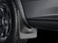 WeatherTech 08-10 Ford F250/F350 No Drill Mudflaps - Black installed on truckwheel, great for offroad and exterior accessories.