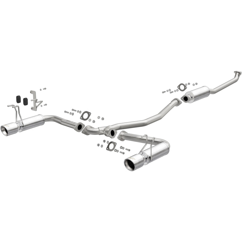 MagnaFlow 16-18 Honda Civic L4 2.0L Street Series Cat-Back Exhaust w/ Polished Tips parts and components Main image