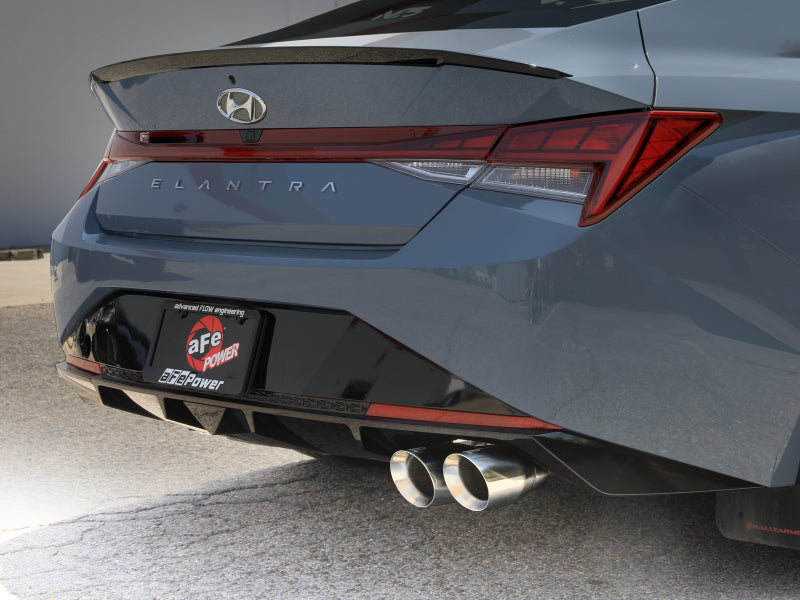 aFe Takeda Axle-Back Exhaust System Hyundai Elantra N Line 21-25 L4-1.6L- Polished Tip Secondary image