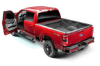 AMP Research 2017-2017 Chevy Silverado 2500/3500 Double/Crew Cab PowerStep Plug N Play - Black on red truck