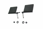 Fishbone Offroad 76-06 Jeep CJ YJ TJ Wrangler Foot Peg Set Gloss - Black for off road parts and exterior accessories.