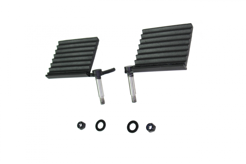 Fishbone Offroad 76-06 Jeep CJ YJ TJ Wrangler Foot Peg Set Gloss - Black for off road parts and exterior accessories.